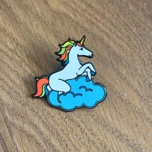 Unicorn Cloud Enamel Pin